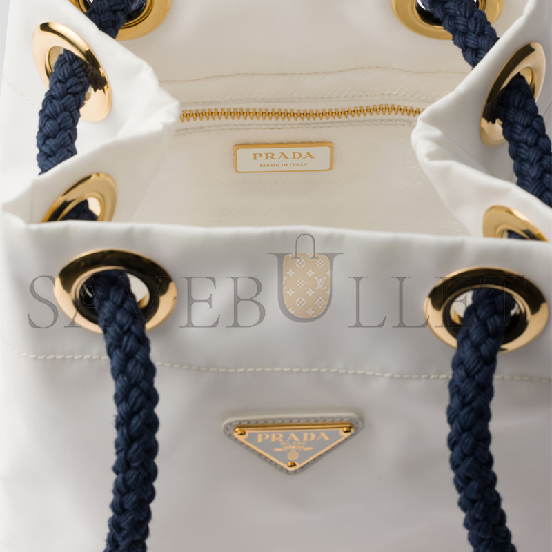 Pra*a mariner re-nylon small bucket bag 1be082 (28*23.5*16.8cm)